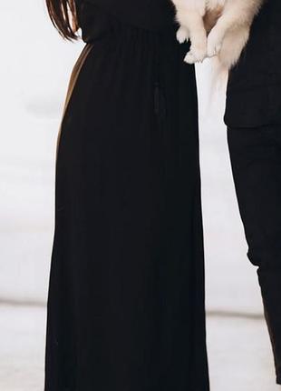 Продам чорну довгу сукню з розрізом 🌹