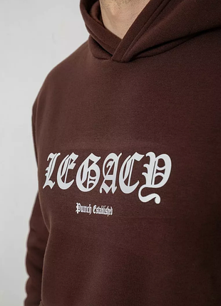 Спортивний костюм чоловічий на флісі, колір шоколадний, 238r57046