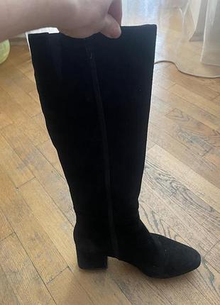 Замшеві натуральні чоботи