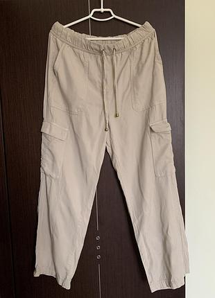 Фирмовые брюки -карго из лиоцелла