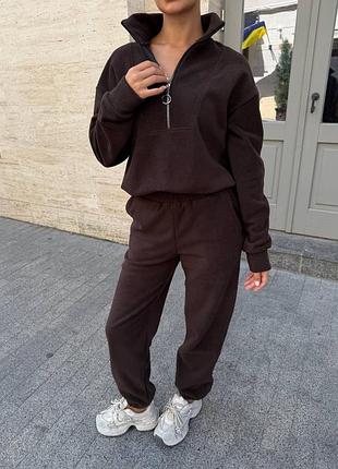 Костюм флісовий теплий штани кофта жіноча