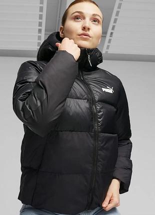 Куртка женская puma power hooded jacket black