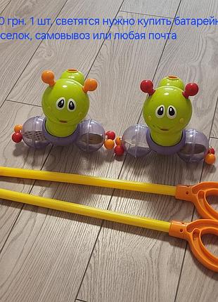 Каталка музыкальная гусеница, каталка слон