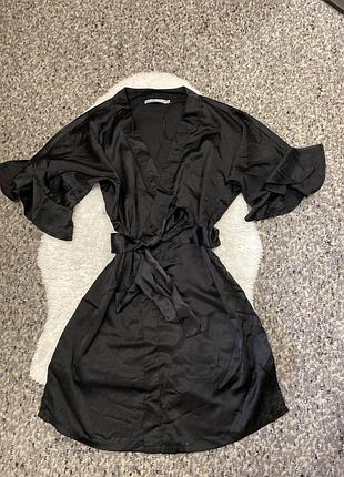 Атласний халат /домашній одяг 51025