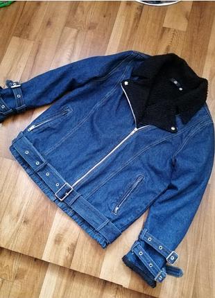 Косуха джинсова дублянка