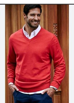 Джемпер мужской батал красный brooklyn p.2xl