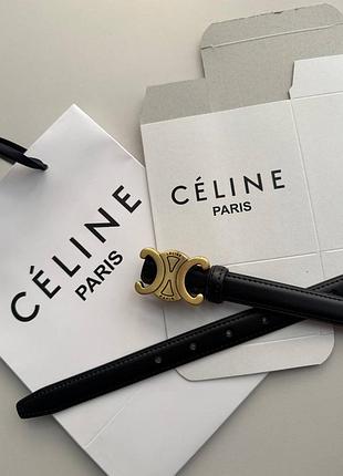 Ремень 2см натуральная кожа китай + коробка, ремень черный золото женское из натуральной кожи, кожаный пояс ремень спелый celine сеnn