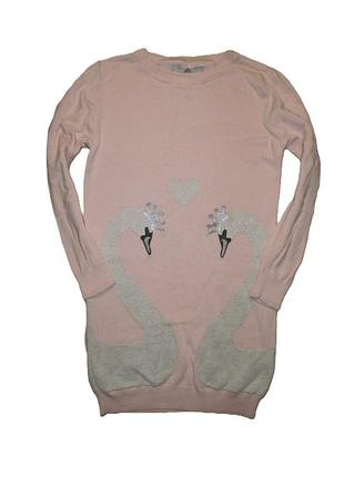 Ніжна в'язана сукня на 6-7років зріст 122