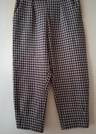 Брюки багги укороченные плотный трикотаж