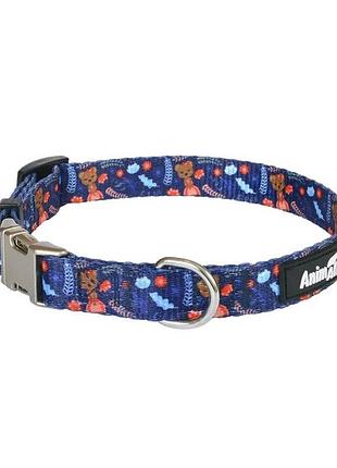 Ошейник animall hl-c-t001a m-4 2x33-50 см синий (2000981199128)