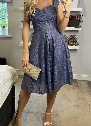Нова жіноча мереживна святкова сукня до коліна, розмір xl