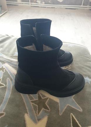 Полусапожки кожаные, замшевые