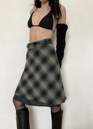 Вінтажна спідниця в клітинку