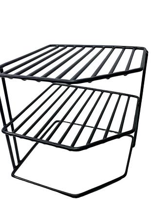 Органайзер-підставка для тарілок decor art 20,5х20,5х20,5 см 1033 чорний