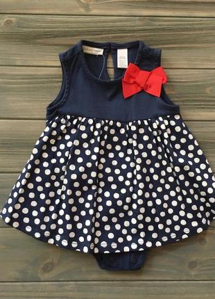 Боди-платье first impressions для девочки, 3-6мес.