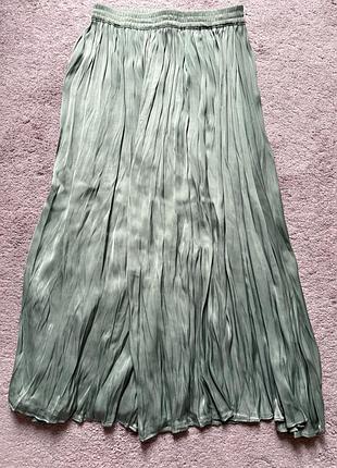 Юбка спідниця mango мʼятного кольору s