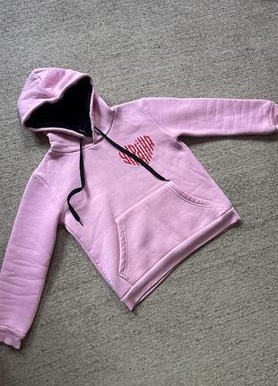 Тепла толстовка на дівчинку зріст 128-134 см