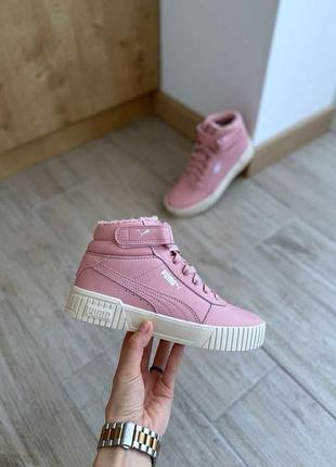 Сша! жіночі кросівки puma carina 2.0 mid wtr 387380-03 оригінал! 37-38