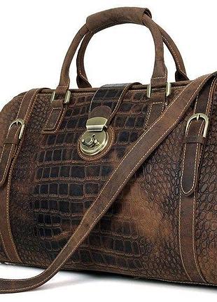 Саквояж vintage 14410 коричневий, коричневий