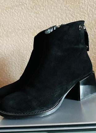 Ботинки новые из эко замши