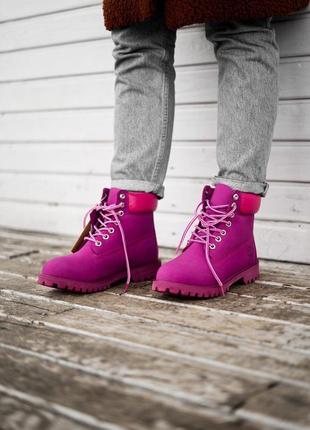Женские зимние ботинки тимберленд с мехом, timberland2 фото