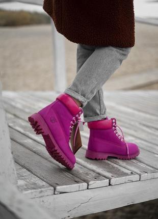 Женские зимние ботинки тимберленд с мехом, timberland4 фото