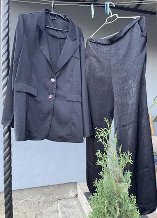 Комтюм атласний піджак+штани
