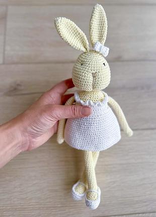 Зайчик амигурумі новий зріст 30 см.