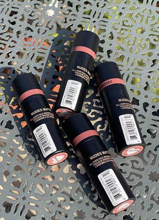Кремовий бронзер nudestix nudies matte blush & bronze sunkissed, 7г