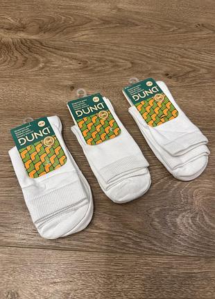 Набір 3 пар шкарпеток duna розмір 35-38 (чисто білі)