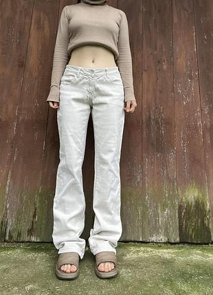 Джинсы брюки штаны винтаж свободные прямые 36 38 m s средняя талия посадка 2000s 90s y2k кэжуал vintage streetwear flared baggy