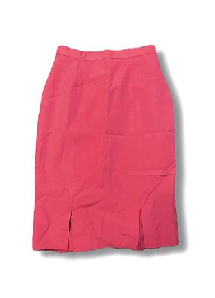 Спідниця яскраво рожева із костюмної тканини