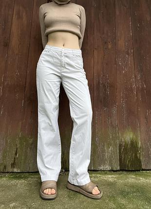 Джинсы брюки штаны винтаж свободные прямые 36 38 m s средняя высокая талия посадка 2000s 90s y2k кэжуал vintage streetwear flared baggy