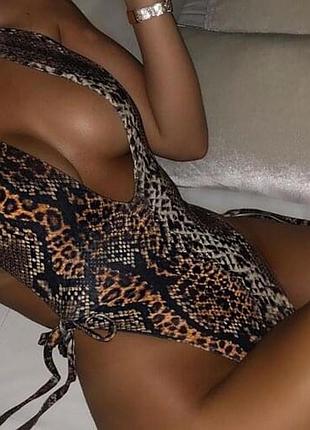 Купальник misspap змеиный принт size 8