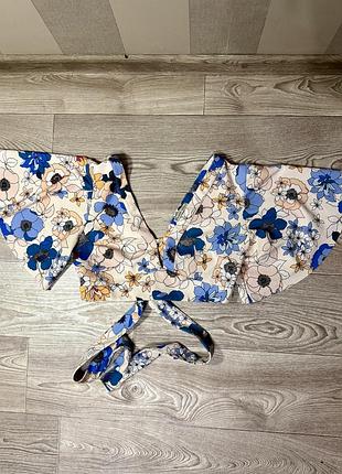 Жіночий топ різнокольоровий з воланами, zara, розмір m