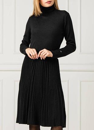 Платье calvin klein wool knit turtneck dress