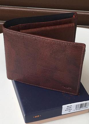 Кошелек мужской из телячьей кожи den made in italy