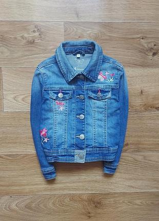 Элегантная джинсовая курточка для маленькой модницы (на 3-5 лет)