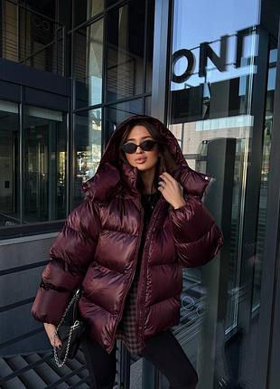 Жіночий обʼємний пуфер пуховик натуральний пух всередині ❤️‍🔥