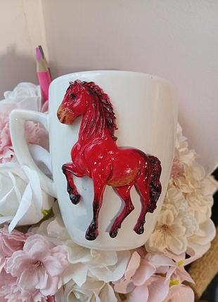 Чашка до нового года из полимерной глины