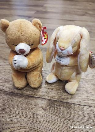 Hope и grace винтажные игрушки от ty мишка и зайка