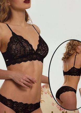 Комплект белья черная