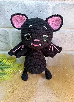 Кажан, мягкая игрушка, ручная работа