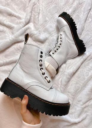 Зимние ботинки dr. martens sinclair white