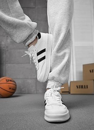 Женские кроссовки samba white/black нп4536(k4 4 - 01)