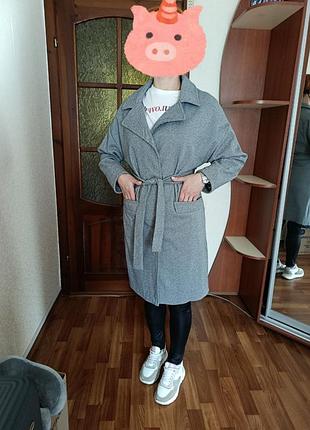 Пальто демисезонное,драп со стрейчем