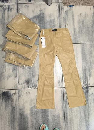 Брюки женские из экокожи