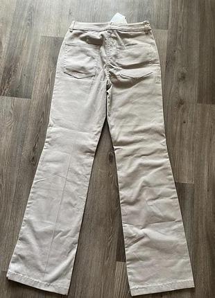 Бежеві штани брюки l mango