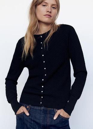 Светр кофта на ґудзиках zara