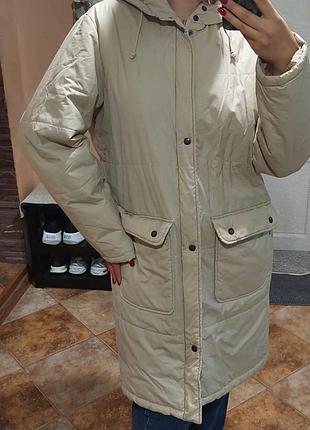 Женская удлиненная куртка, куртка-плащ